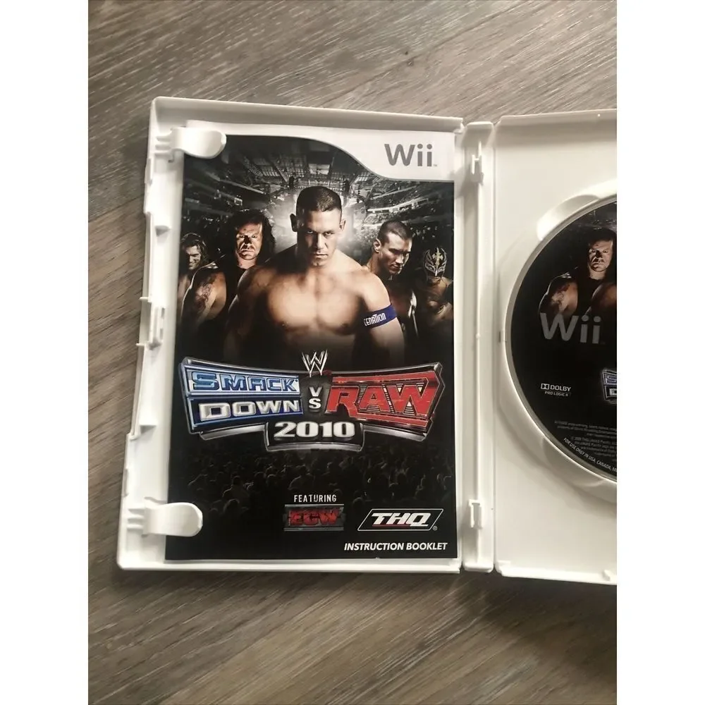 *WII WWE SmackDown vs. Raw 2010 Nintendo Wii Complete With Manual